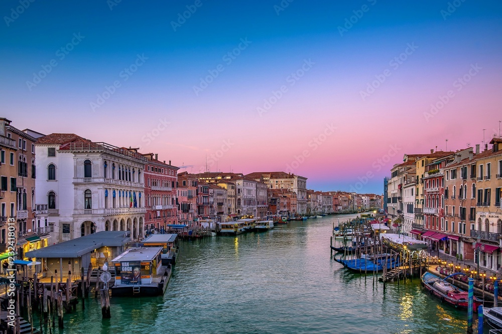 Venice Italy - View from the Rialto Bridge