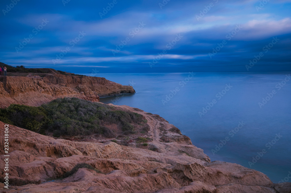 sunset on the coast of sea, SUNSET CLIFFS, San Diego, CALIFORNIA