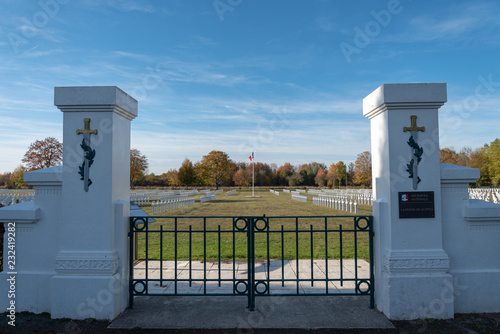 memorial cemetery of the fallen in the first world war in Suippes France photo