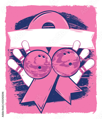Breast Cancer Bowling for Boobs Poster