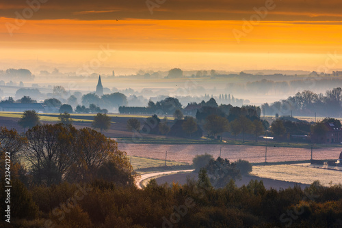 Nieuwkerke Heuvelland in de herfst