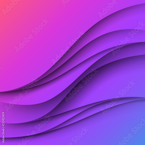 Abstract background with vibrant colors and shadow ornament