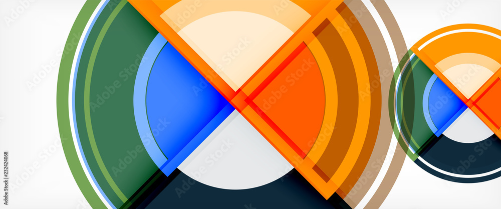 Circle abstract background, geometric modern design template Circle abstract background, geometric modern design template