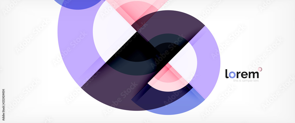 Circle abstract background, geometric modern design template Circle abstract background, geometric modern design template