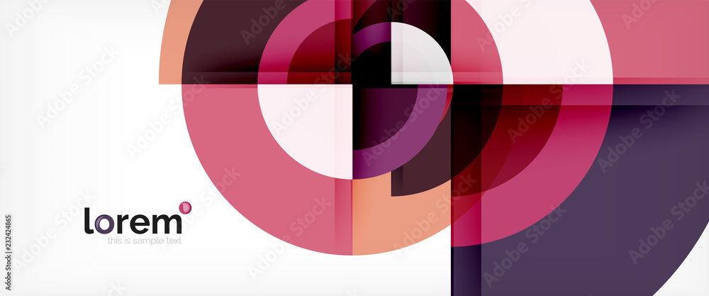 Circle abstract background, geometric modern design template Circle abstract background, geometric modern design template