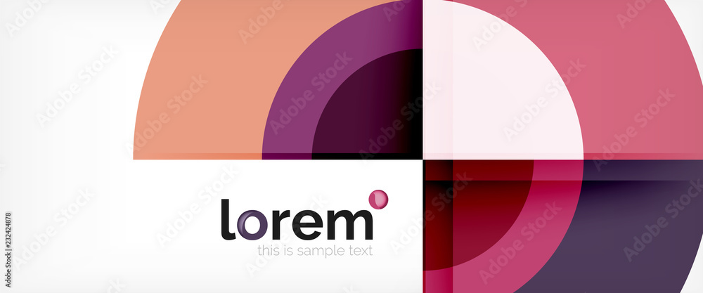 Circle abstract background, geometric modern design template Circle abstract background, geometric modern design template