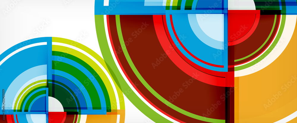 Circle abstract background, geometric modern design template Circle abstract background, geometric modern design template