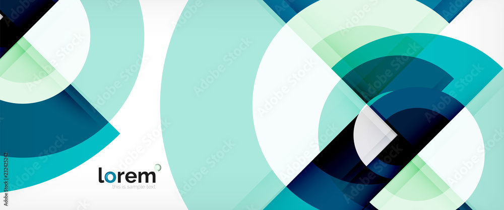 Circle abstract background, geometric modern design template Circle abstract background, geometric modern design template