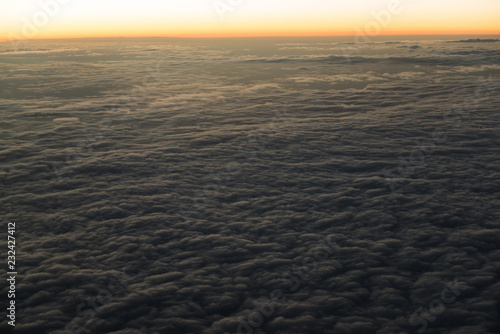 Sky and cloud from plain