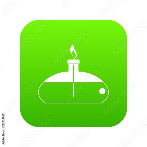 Spiritlamp icon digital green for any design isolated on white vector illustration