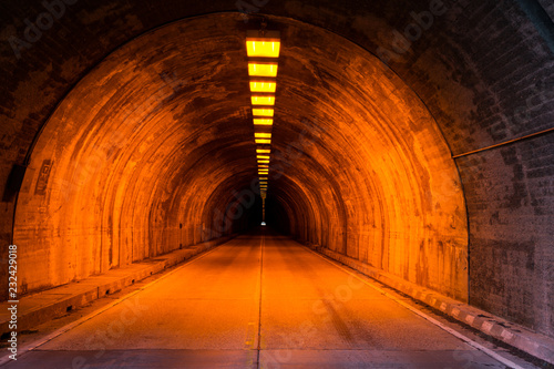 Underground Street Tunnel - Yosemite Tunnel, California USA photo