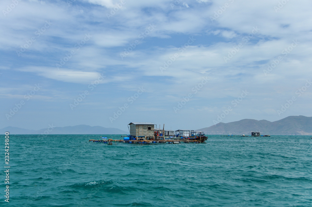 Buildings in the sea in Vietnam Buildings in the sea in Vietnam