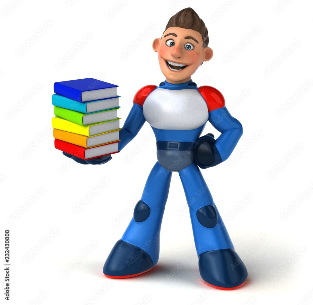 Super modern superhero - 3D Illustration Super modern superhero - 3D Illustration