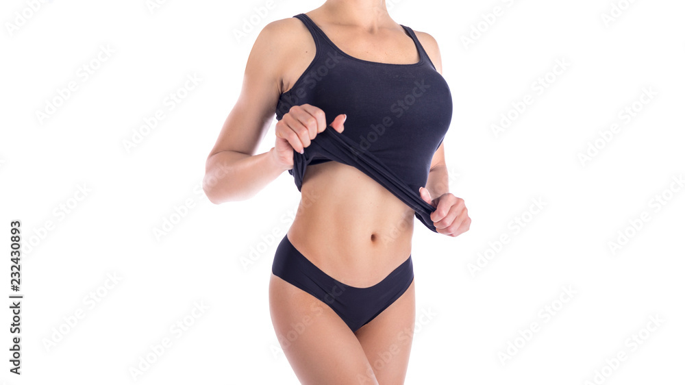 © Stavros - Sexy body of a beautiful woman. Beautiful woman body. Perfect shining skin for summer. Slim tanned woman's body. Isolated over white background. Beautiful sexy female slim tanned body © Stavros - Sexy body of a beautiful woman. Beautiful woman body. Perfect shining skin for summer. Slim tanned woman's body. Isolated over white background. Beautiful sexy female slim tanned body