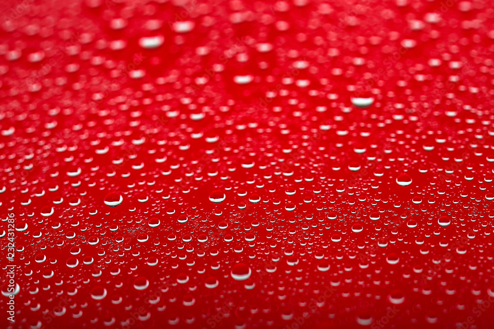Drops of water on color background Drops of water on color background