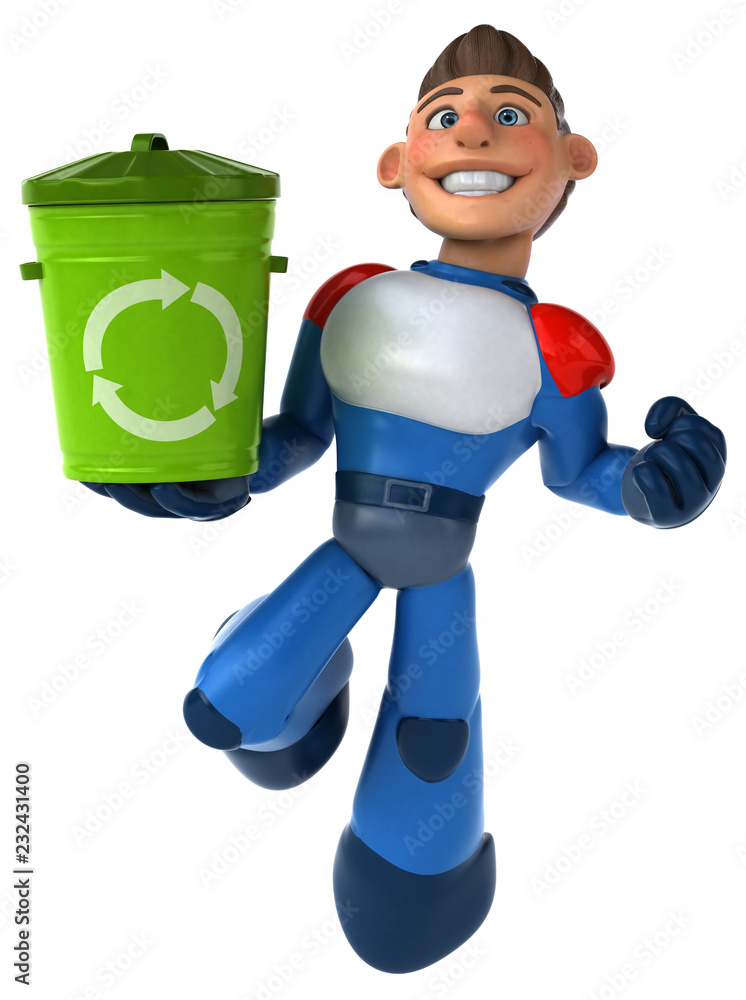 Super modern superhero - 3D Illustration Super modern superhero - 3D Illustration