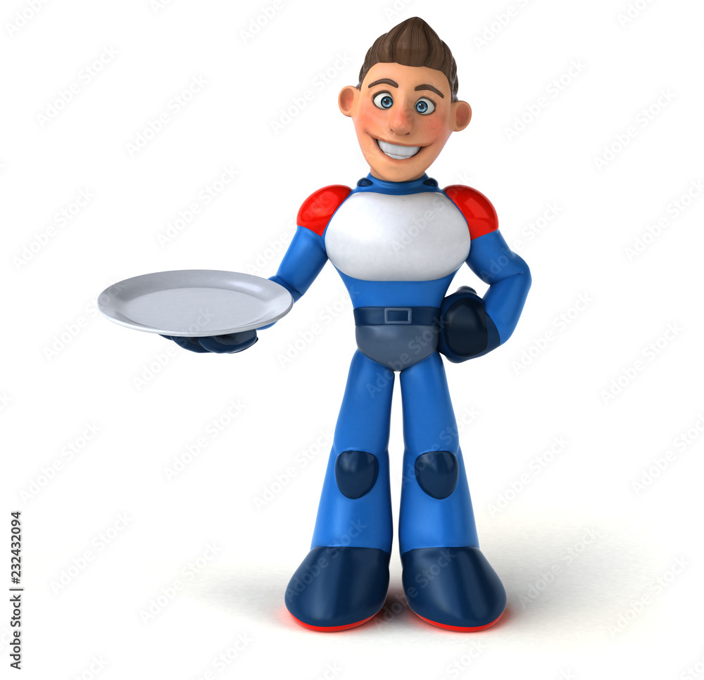 Super modern superhero - 3D Illustration Super modern superhero - 3D Illustration