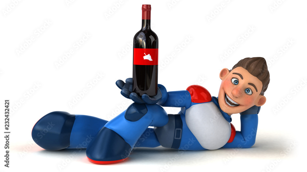 Super modern superhero - 3D Illustration Super modern superhero - 3D Illustration