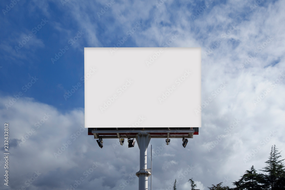 Blank billboard mock up Blank billboard mock up