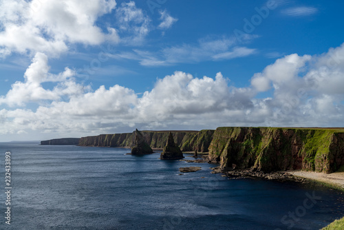 The scenic cliffs and stacks of Duncansby Head, Caithness, Scotland.