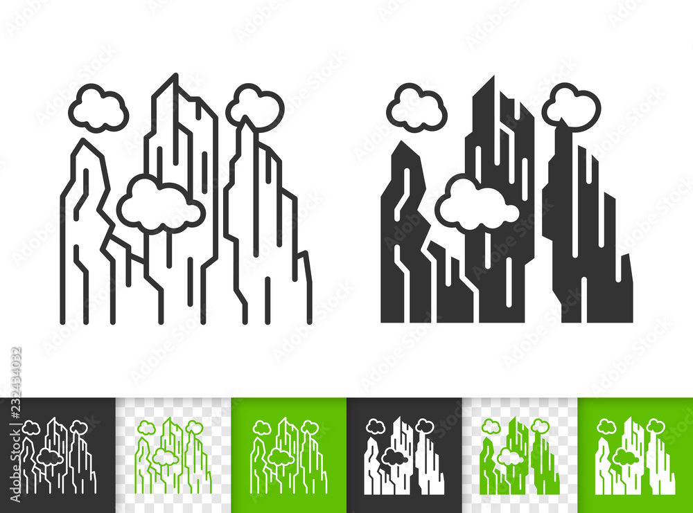 Mountain simple black line climbing vector icon