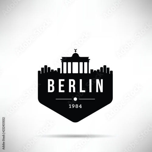 Berlin City Modern Skyline Vector Template