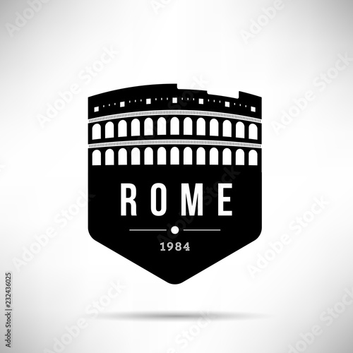 Rome City Modern Skyline Vector Template