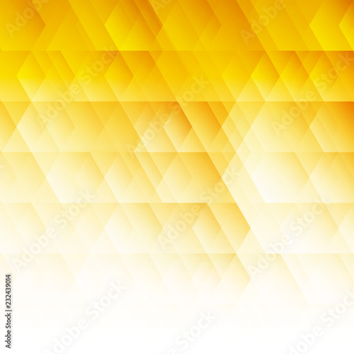 Abstract geometric hexagon pattern yellow background