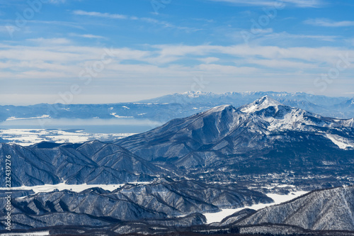 西大巓から見た磐梯山