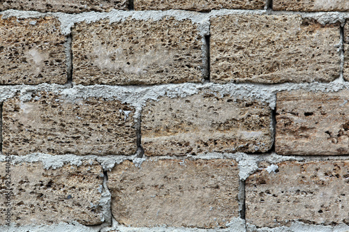 texture of the gray stone wall