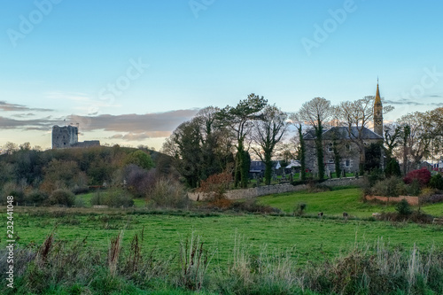 Overlooking the Town of Dundonald in South Ayrshire Scotland. photo