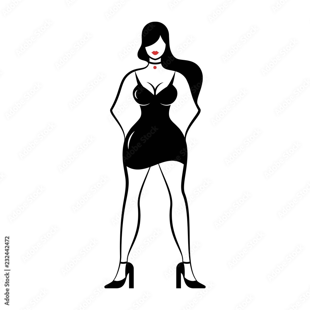 woman in the little black dress woman in the little black dress