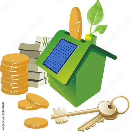 house with solar panels