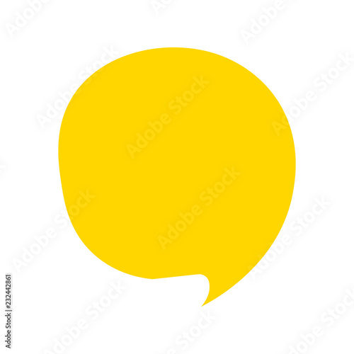 Cartoon Speech bubble icon. vector illustration