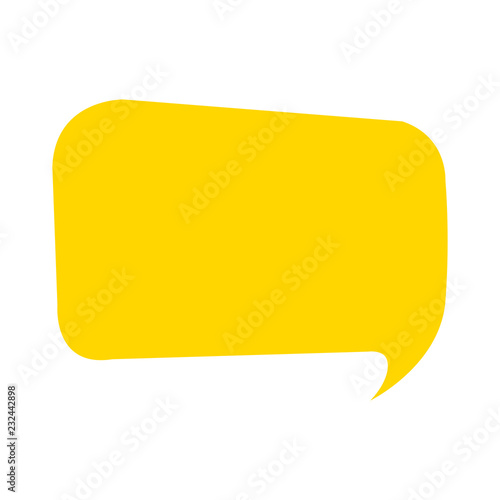 Cartoon Speech bubble icon. vector illustration