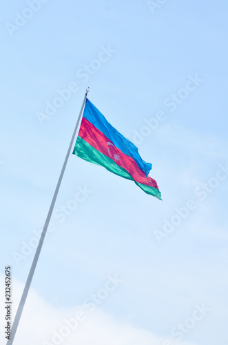The flag of the Republic of Azerbaijan is one of the official state symbols of the Republic of Azerbaijan