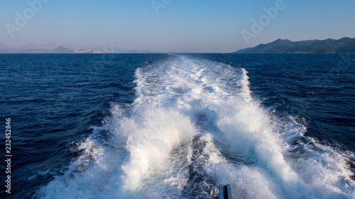 Large Boat Wake 