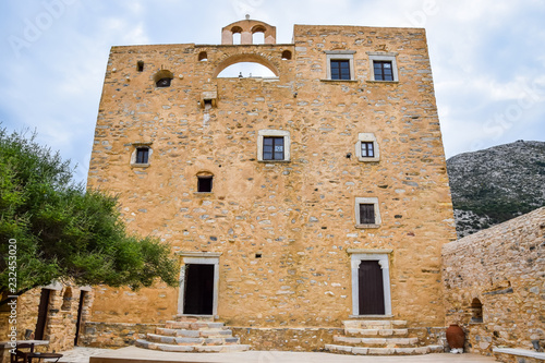 17th century Bazeos Tower near Sangri, Naxos Island, Greece 