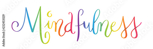 MINDFULENSS brush calligraphy banner