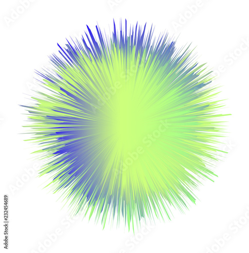 ball with the effect of fur. shaggy ball. Colorful cartoon fluffy pompon. Fur ball.