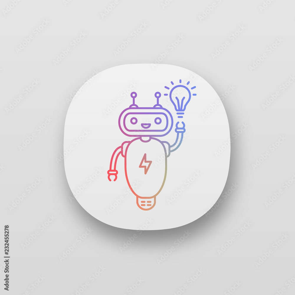 New idea chatbot app icon New idea chatbot app icon