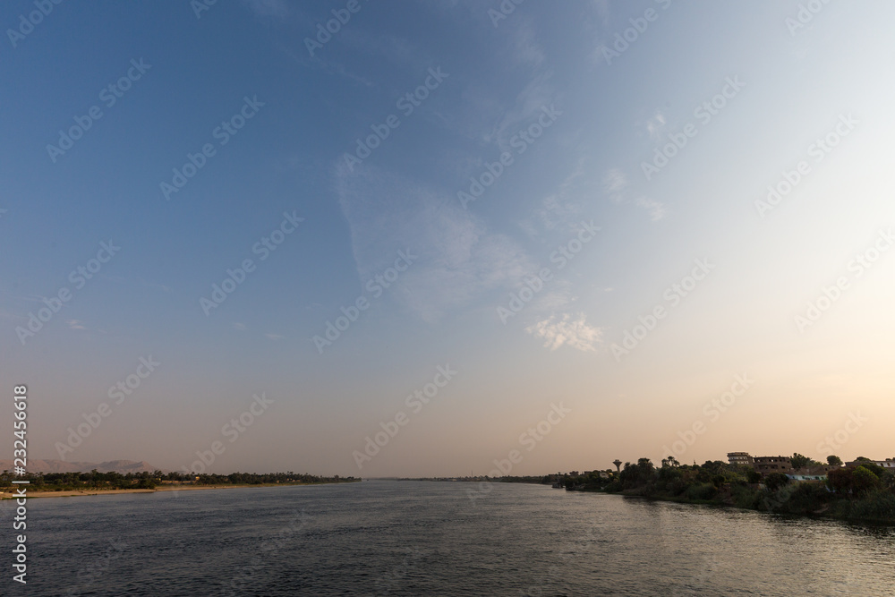 With a ship on the river Nile With a ship on the river Nile