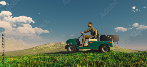 Obraz na plátně carrito golf