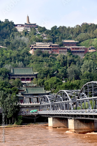 Puente Zhongshan en Lanzhou, China