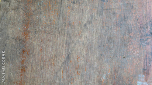 wooden old grunge of table at thailand school, old table background texture