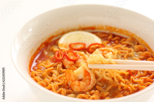 Singapore food, shrimp Laksa © jreika