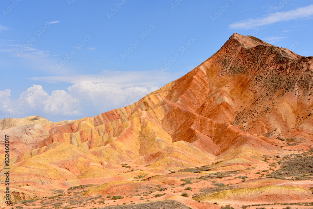 Danxia National Geological Park en Zhangye, China Danxia National Geological Park en Zhangye, China