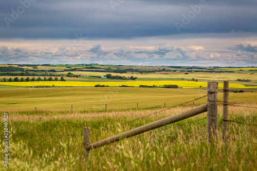 Photos Alberta Canada countryside with storm clouds overhead