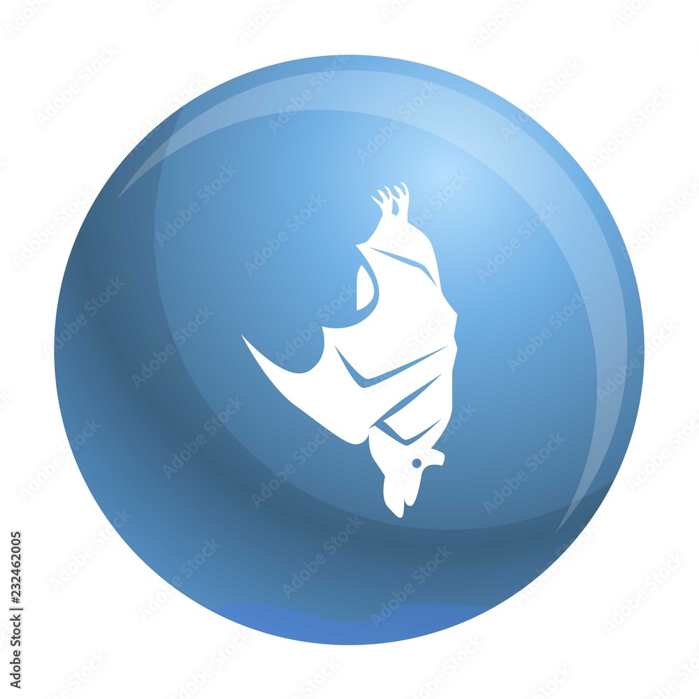 Sleeping bat icon. Simple illustration of sleeping bat vector icon for web design isolated on white background