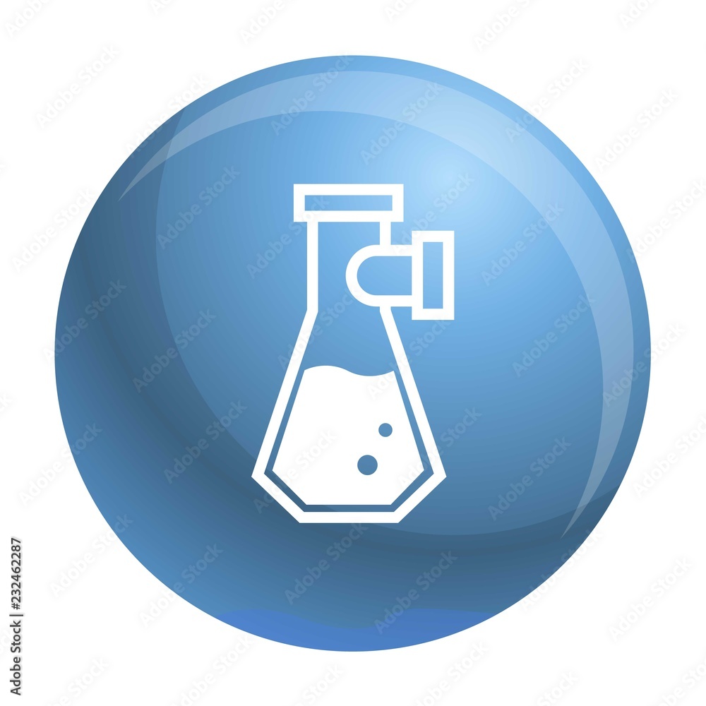 Double flask icon. Simple illustration of double flask vector icon for web design isolated on white background Double flask icon. Simple illustration of double flask vector icon for web design isolated on white background